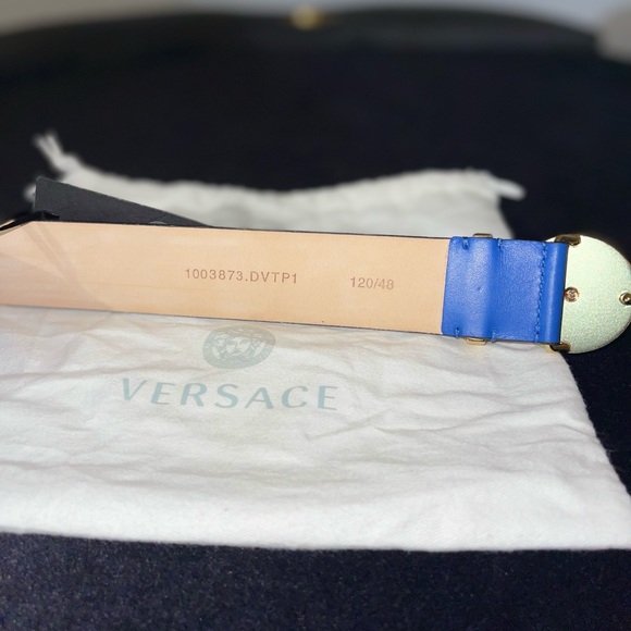 Men’s blue Versace belt - Picture 4 of 4